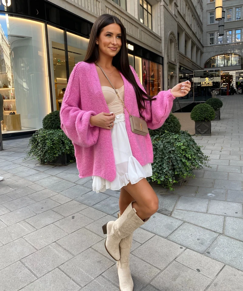 Cardigan Ray Pink