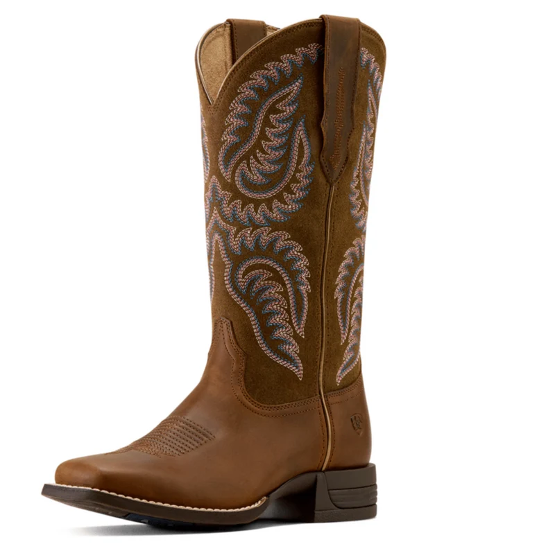 Ariat Womens Cattle Caite Stretchfit Westernstiefel braun