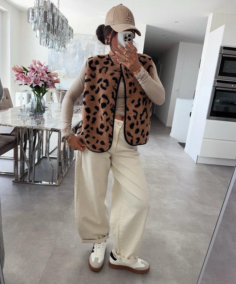 Teddyweste Bia Leo Camel