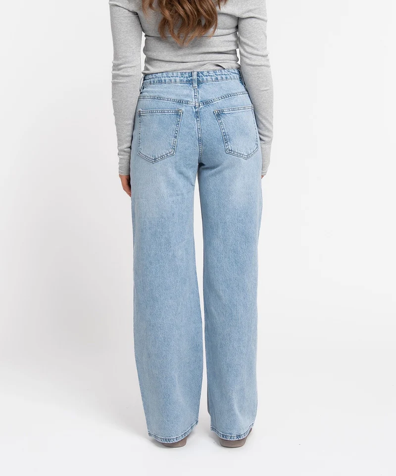 Stretch Straight Leg Jeans Galia Hellblau