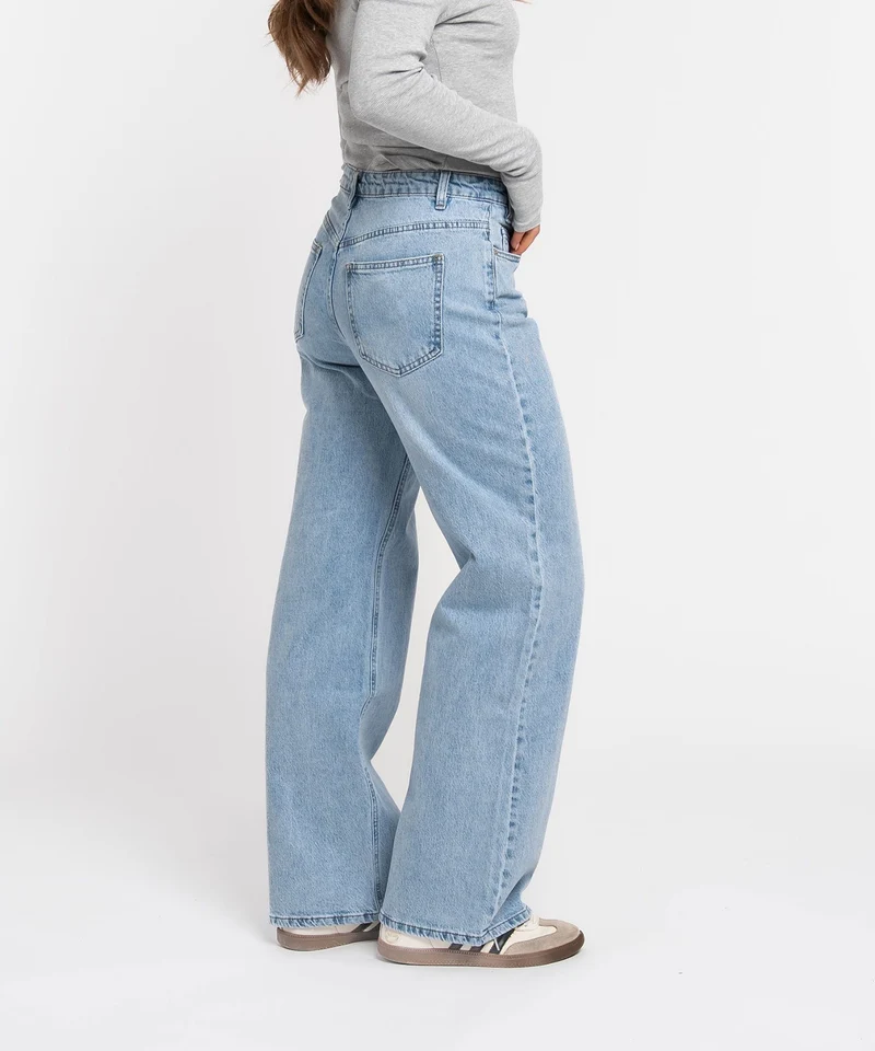 Stretch Straight Leg Jeans Galia Hellblau