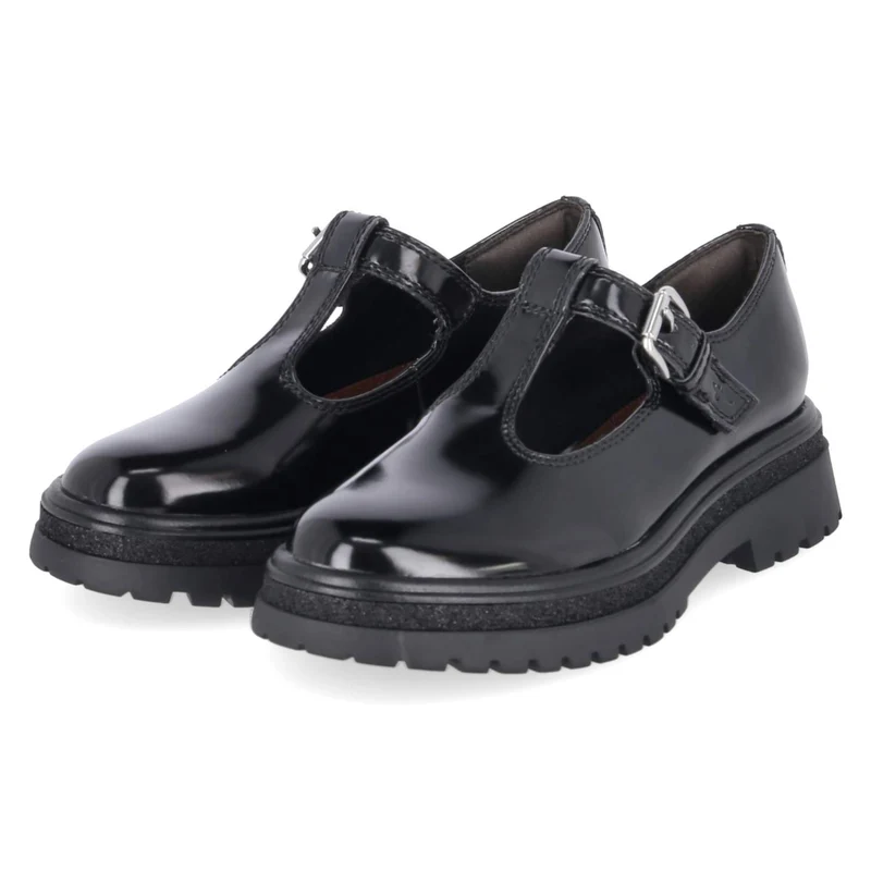 Spangenballerinas Schwarz
