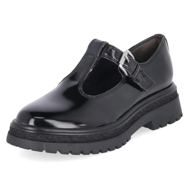 Spangenballerinas Schwarz