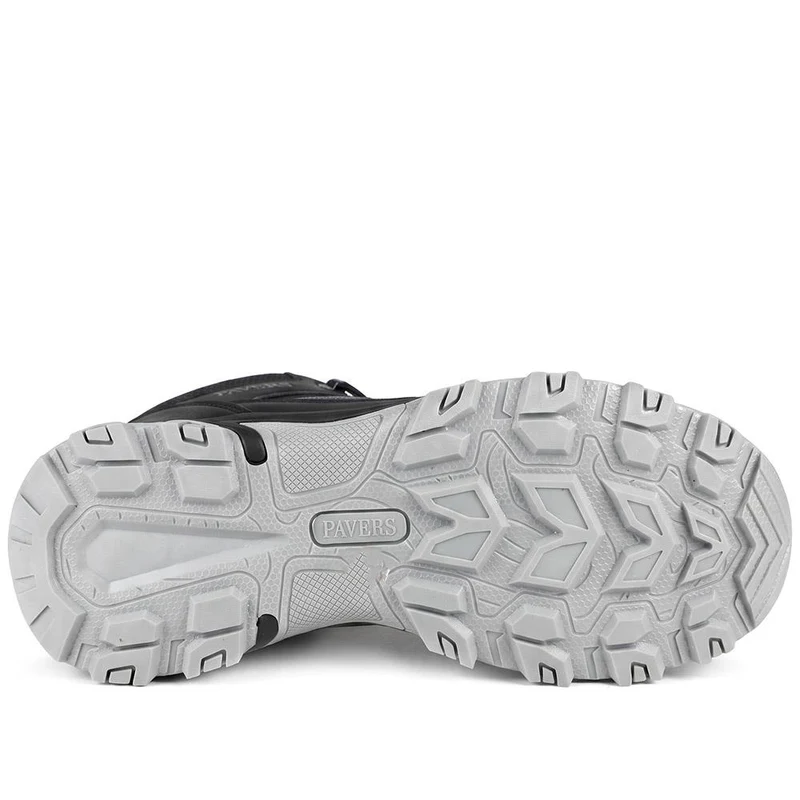 Memory Foam Lace Up Walking Trainers - SUNCH44002 / 330 291 - Black