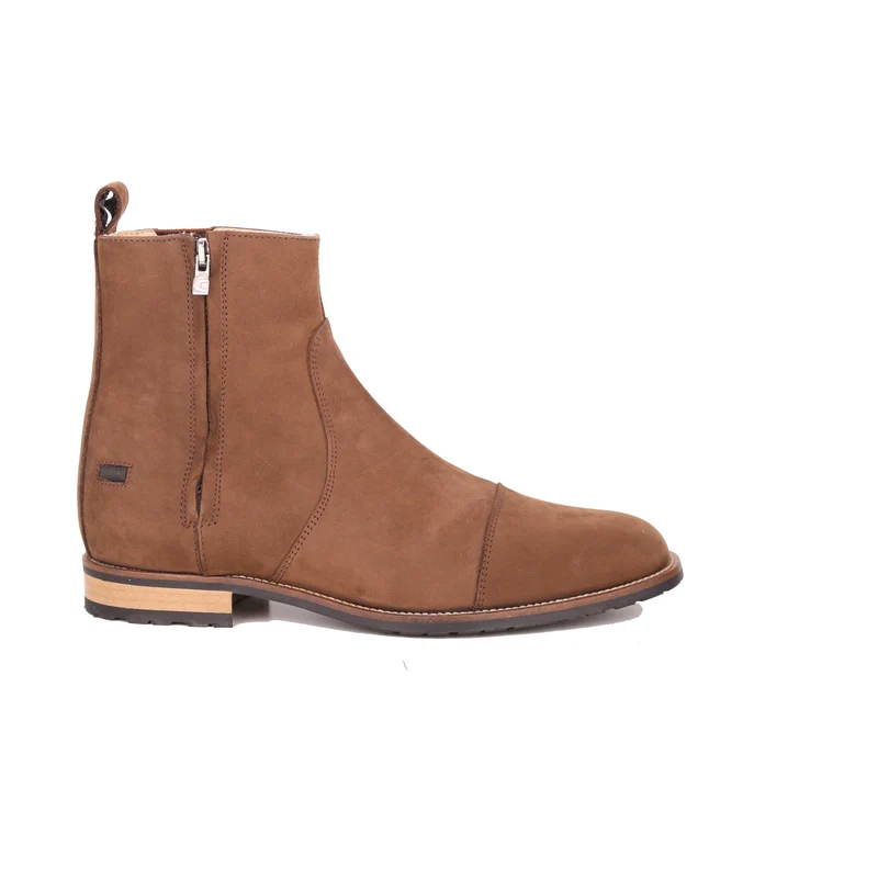 CAVALFIELD Pro Reitstiefelette Größe 7 (41) Nubuk Mokka