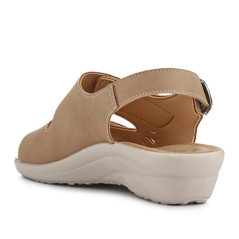 Fly Flot Triple Fasten Cushioning Sandals - FLY41017 / 326 660 - Beige