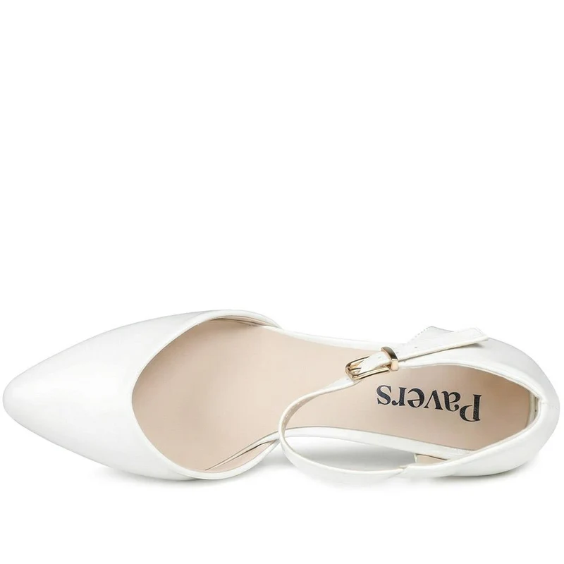 Elegant Lightweight Court Shoes - WK43006 / 329 026 - White Patent
