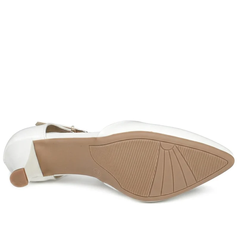 Elegant Lightweight Court Shoes - WK43006 / 329 026 - White Patent