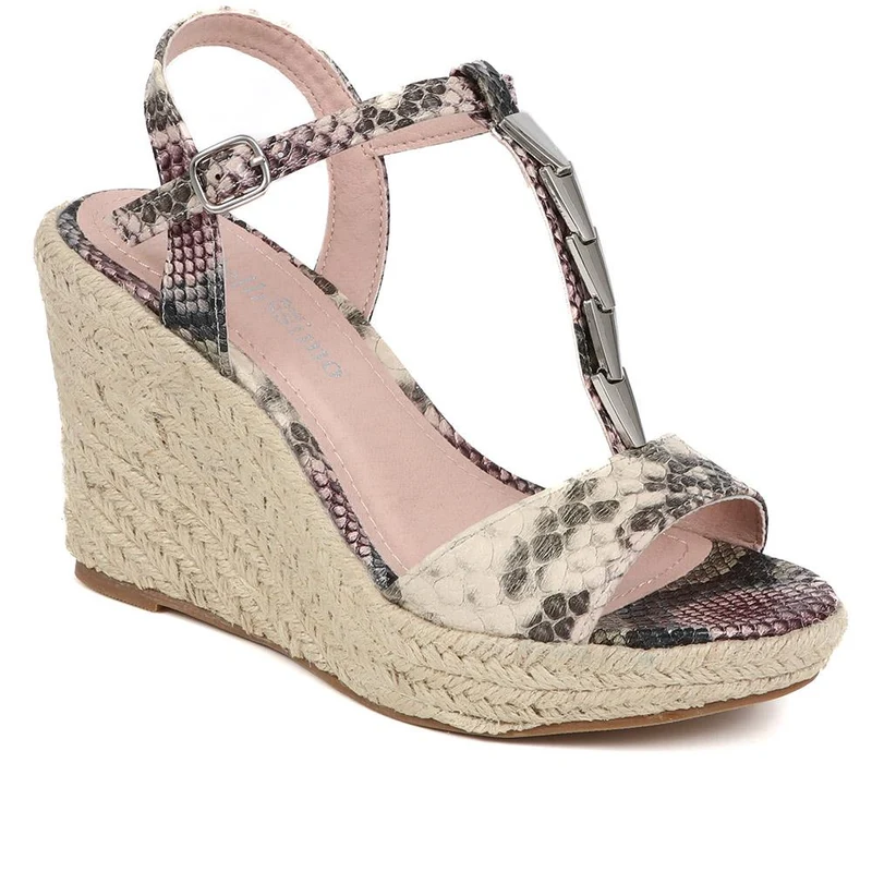Adjustable Espadrille Sandals - BELTREN39005 / 325 518 - Multi
