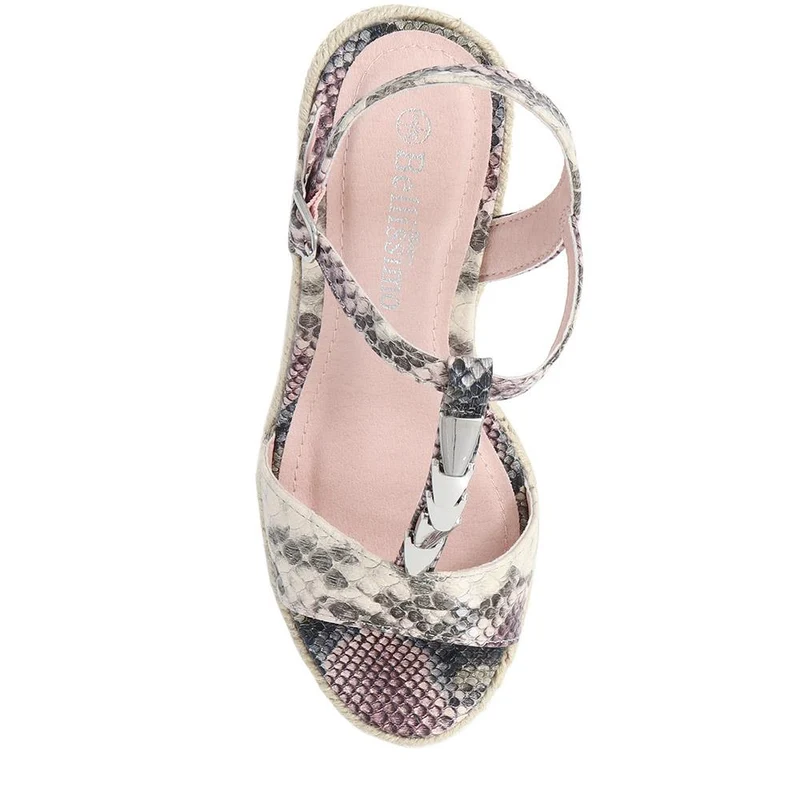 Adjustable Espadrille Sandals - BELTREN39005 / 325 518 - Multi