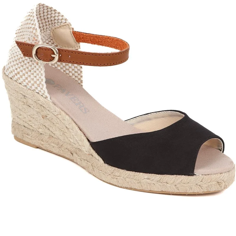 Adjustable Espadrille Sandals - VUL39001 / 326 113
