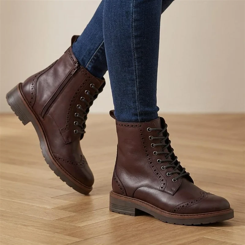 Noho Brogue Boots - NOHO / 326 023 - Burgundy
