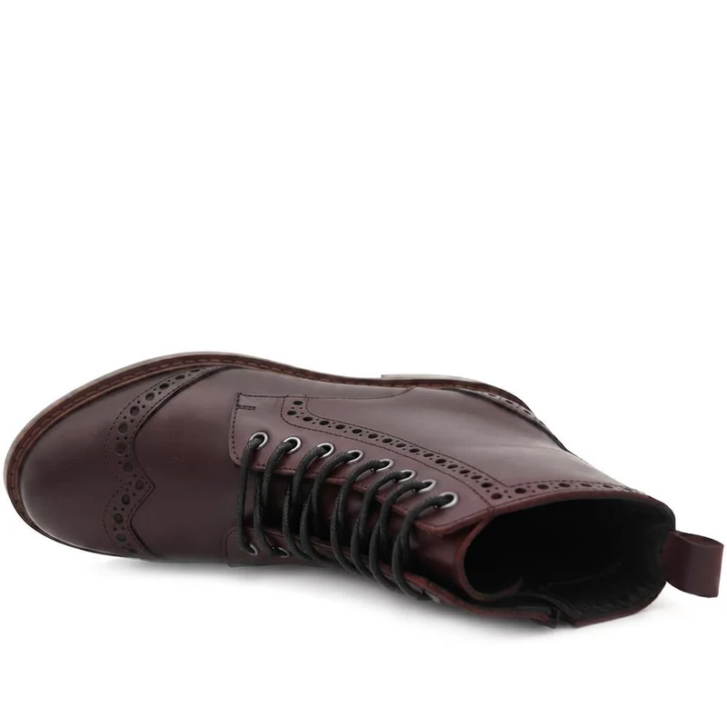 Noho Brogue Boots - NOHO / 326 023 - Burgundy