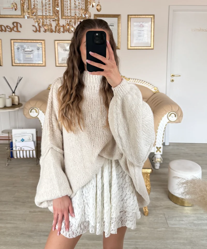Oversize Pullover Nata Beige