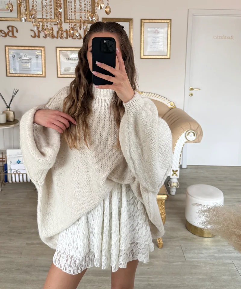 Oversize Pullover Nata Beige
