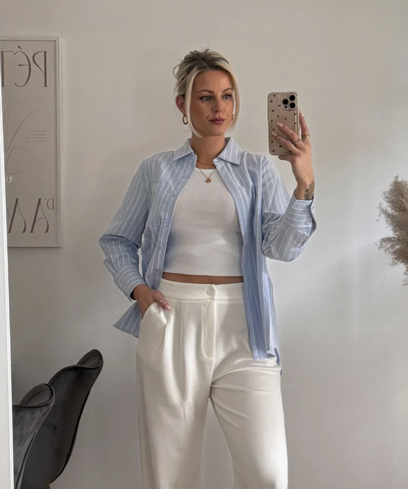 Anzughose Missy Weiß
