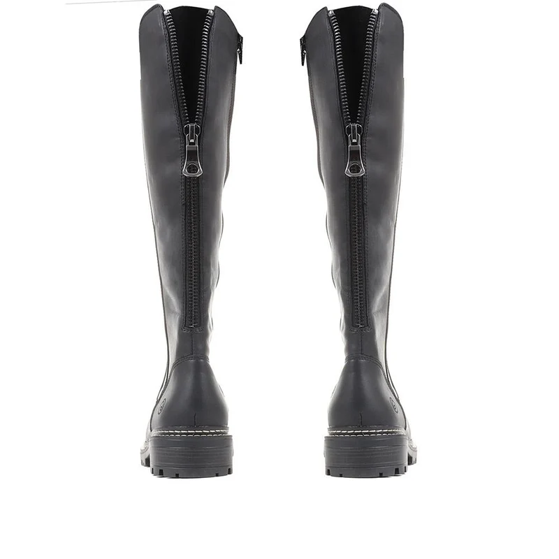 Remonte Dorndorf Leather Long Boots - DRS36509 / 322 972 - Black