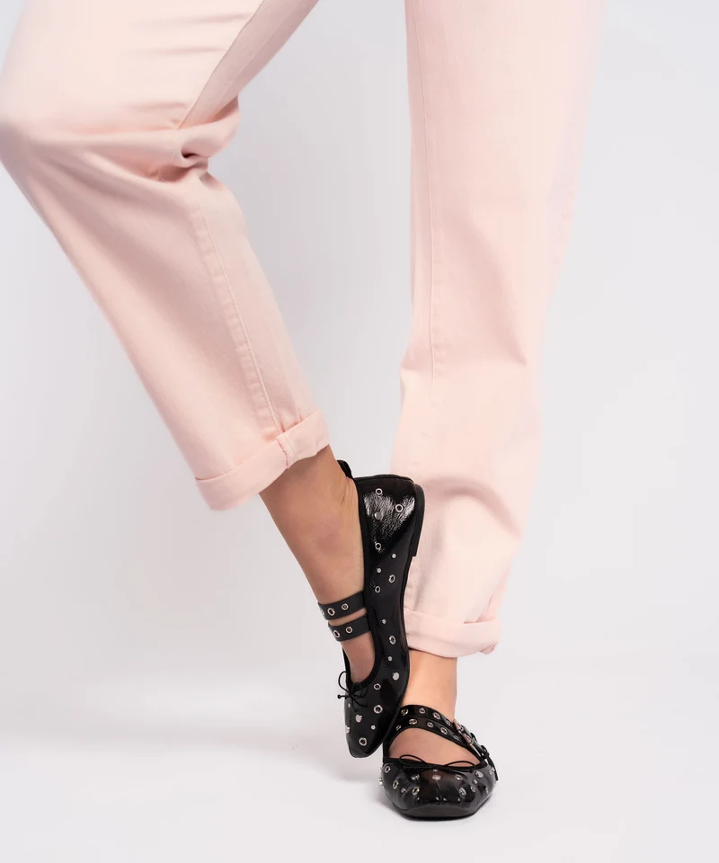 Stretch Mom Jeans Leava Rosa