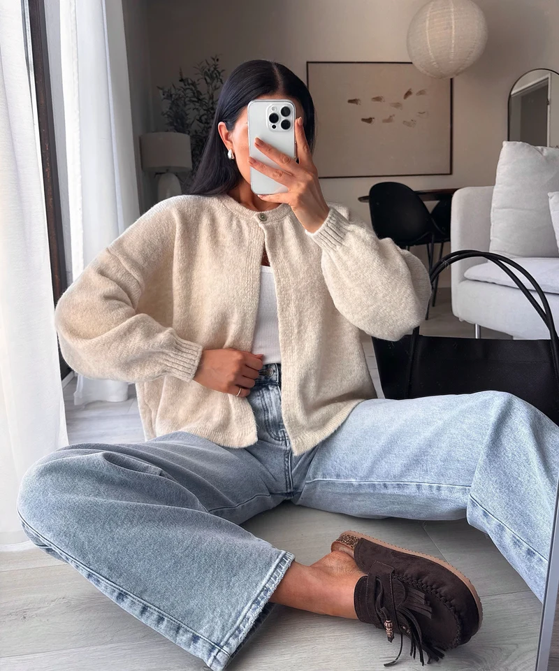Cardigan Angela Beige