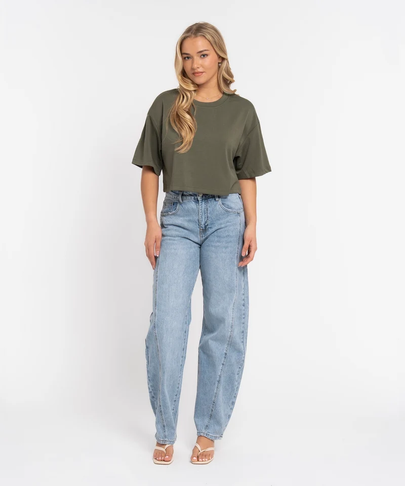 Barrel Jeans Cleonita Hellblau