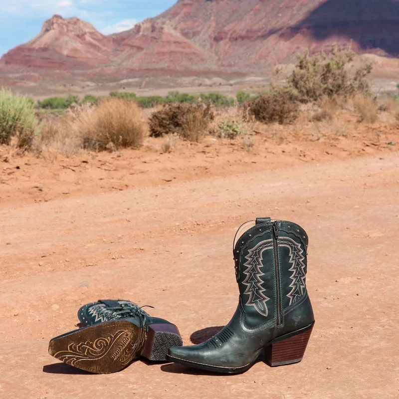 Durango Damen-Stiefelette „Crush“ | Sattelbraun/Denimblau
