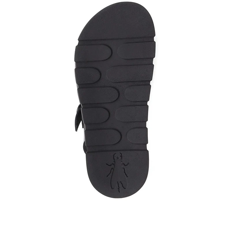Cree Leather Sandals - FLYLO37013 / 323 682 - Black