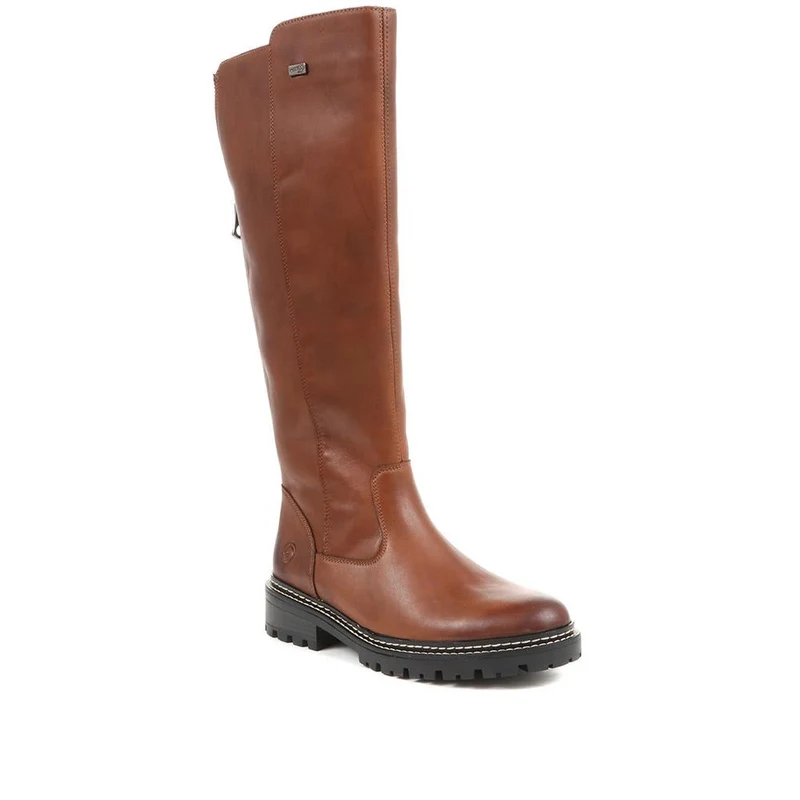 Remonte Dorndorf Leather Long Boots - DRS36509 / 322 972 - Tan