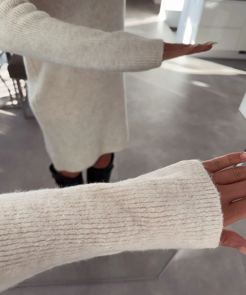 Strickkleid Belatrix Beige