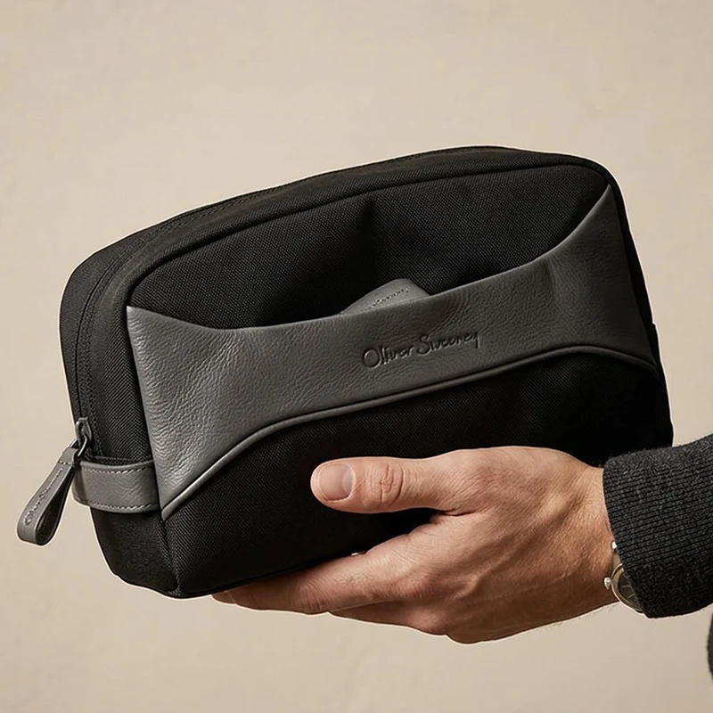 Oliver Sweeney Stanton Leather Wash Bag - OLIVR44505 / 330 283 - Black