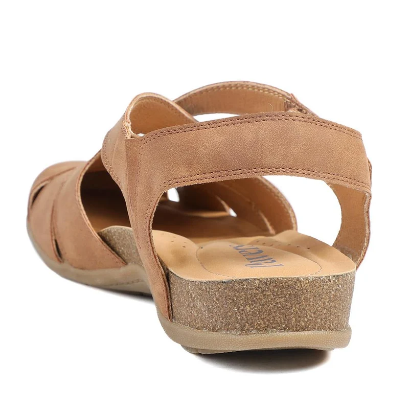Adjustable Cushioned Sandals - WOIL43023 / 328 998 - Tan