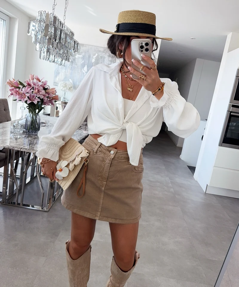 Bluse Diona Weiß