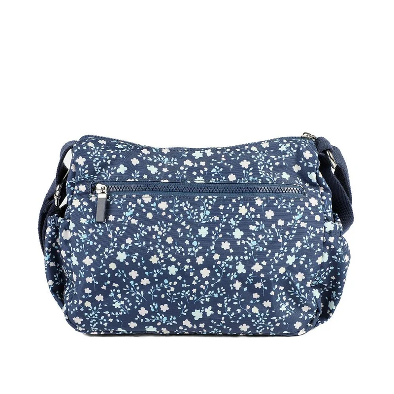 Zip Close Messenger Bag - SMIT43001 / 329 231 - Navy Floral