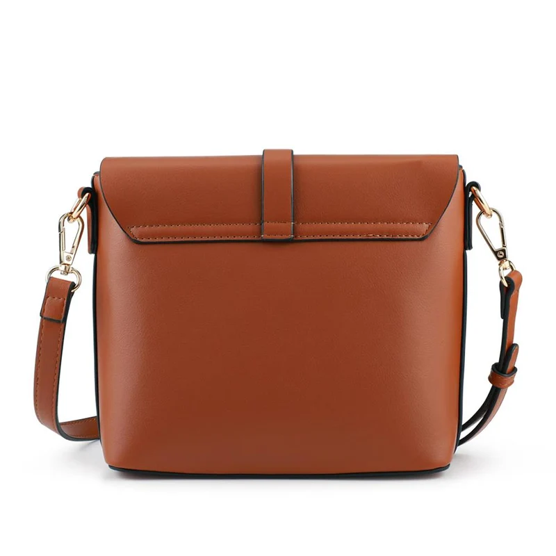 Bellissimo Buckle Crossbody Bag - BELHETIA42002 / 328 384 - Tan