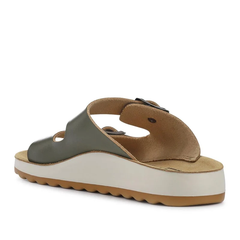 Fly Flot Dual-Strap Slip-On Sandals - FLY37069 / 323 229 - Khaki