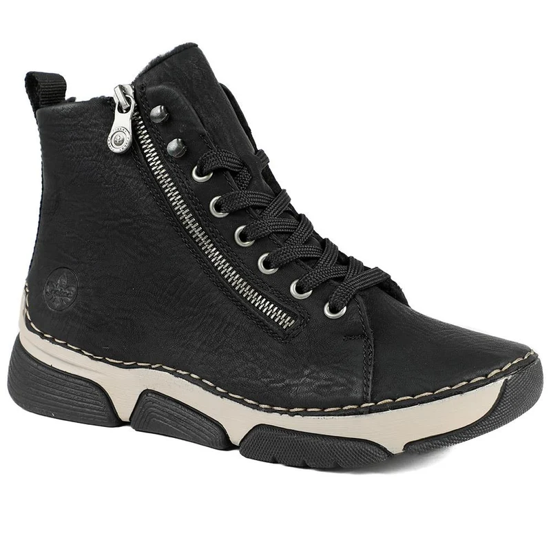 Casual Adjustable-Fitting Ankle Boots - RKR40520 / 326 101 - Black