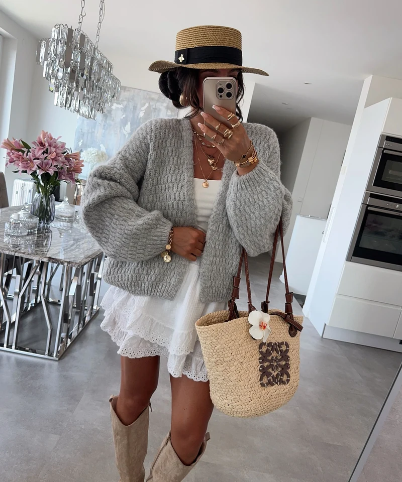 Cardigan Devina Grau