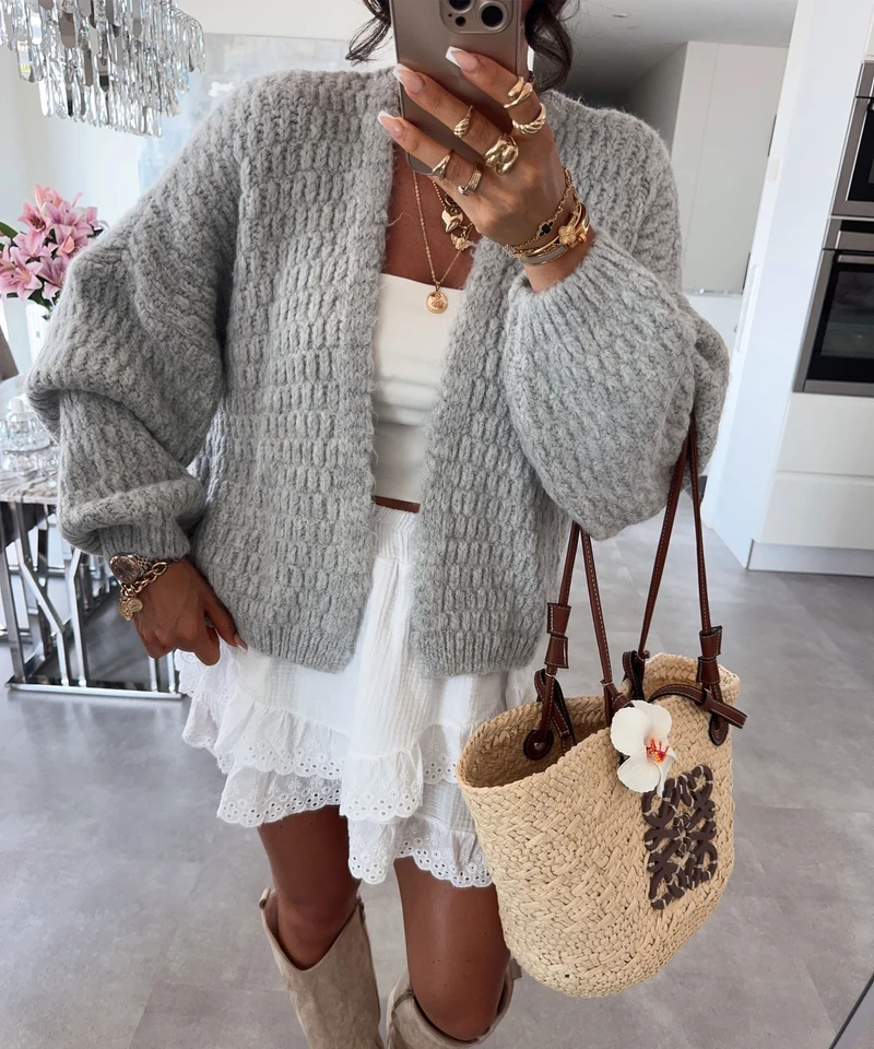 Cardigan Devina Grau