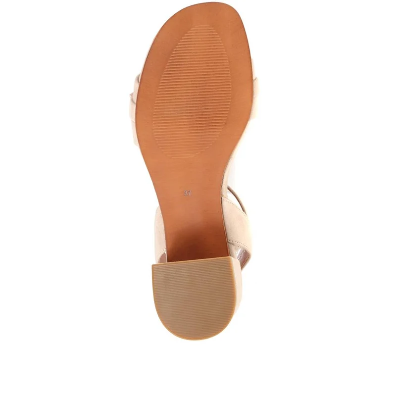 Mid-High Block Heels - SINO35507 / 322 049 - Taupe