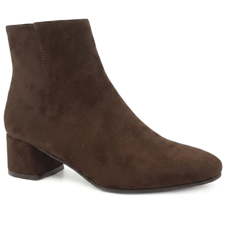Smart Block Heel Ankle Boots With Warm Lining - WBINS44008 / 329 643