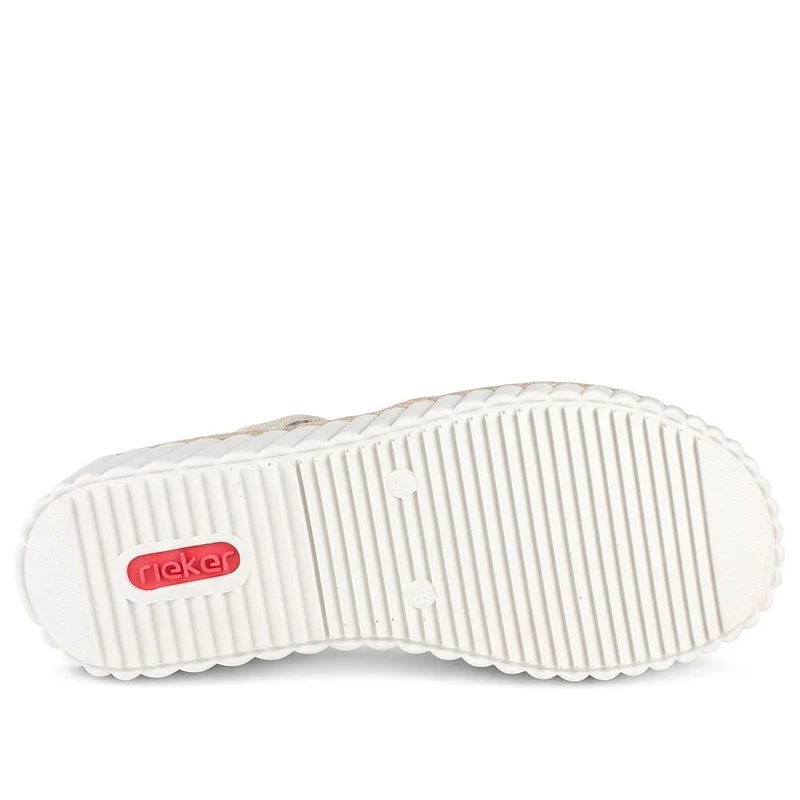 Rieker Extra Wide Antistress Slip On Sandals - RKR43082 / 330 733 - Beige Multi