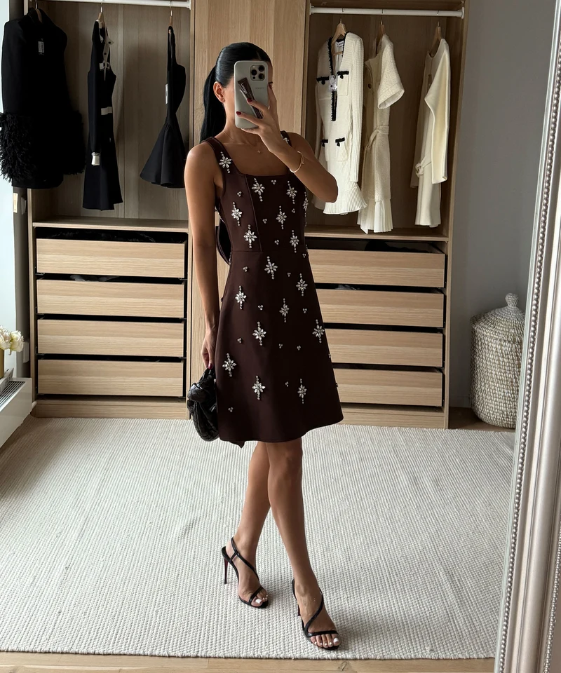 Mini Kleid Maxia Braun