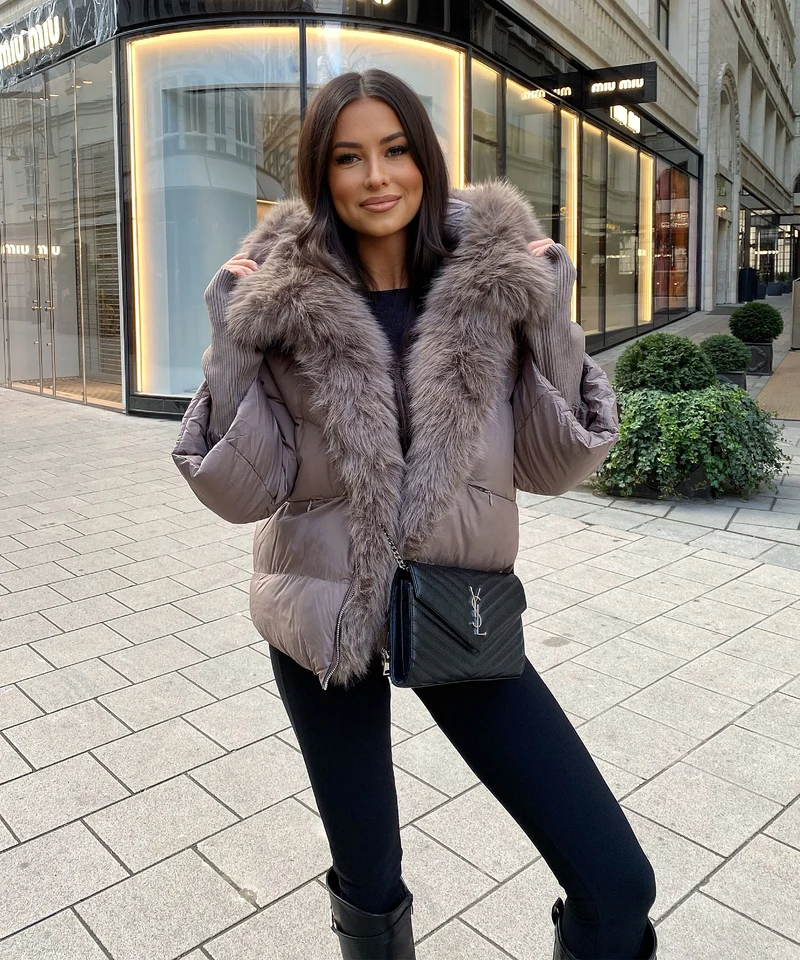 Jacke Fraya Taupe