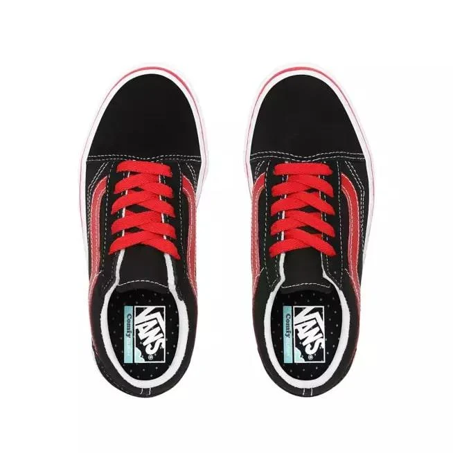 VANS Comfycush Old Skool Sneaker für Junior | Schwarz/Rot