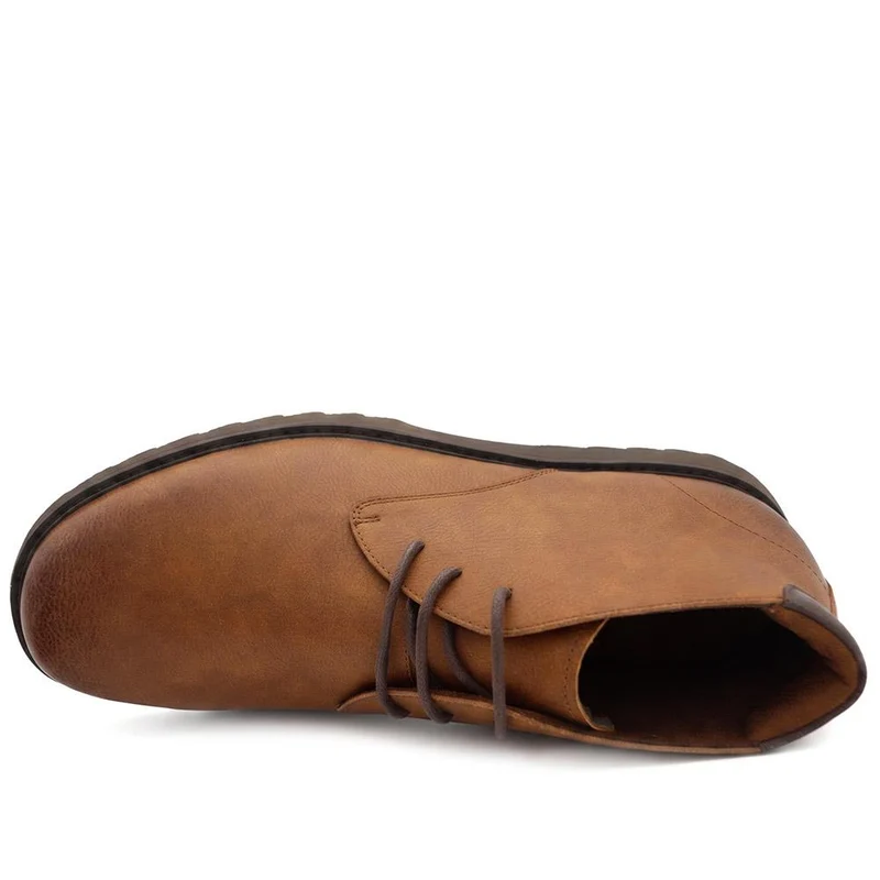 Wide Fit Lace Up Chukka Boots - XINGH44004 / 329 924 - Tan