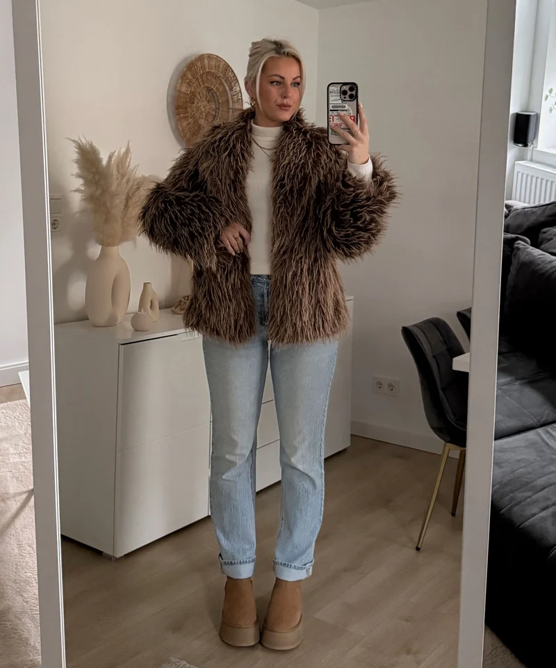 Kunstfell Jacke Sophie Braun