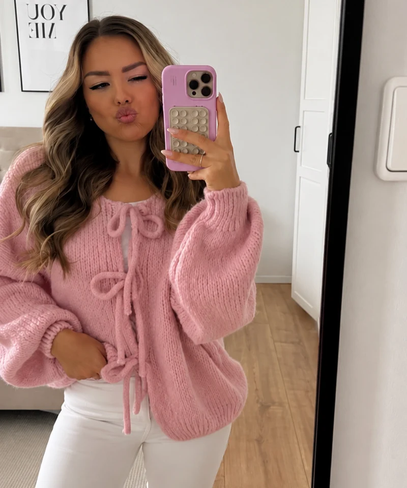 Cardigan Schleife Fia Rosa