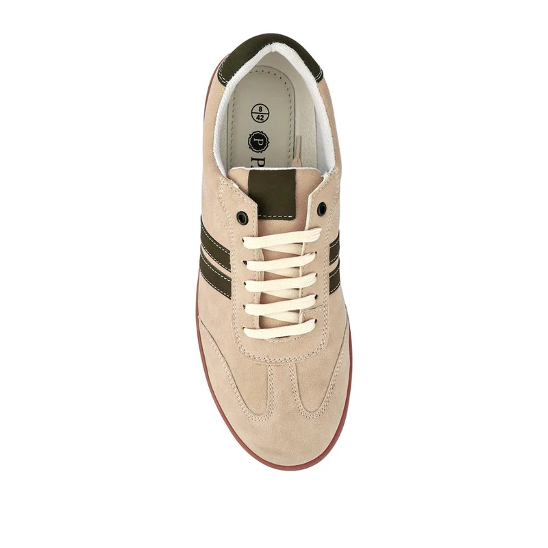 Casual Lace-Up Trainers - TEJ41005 / 327 540 - Beige