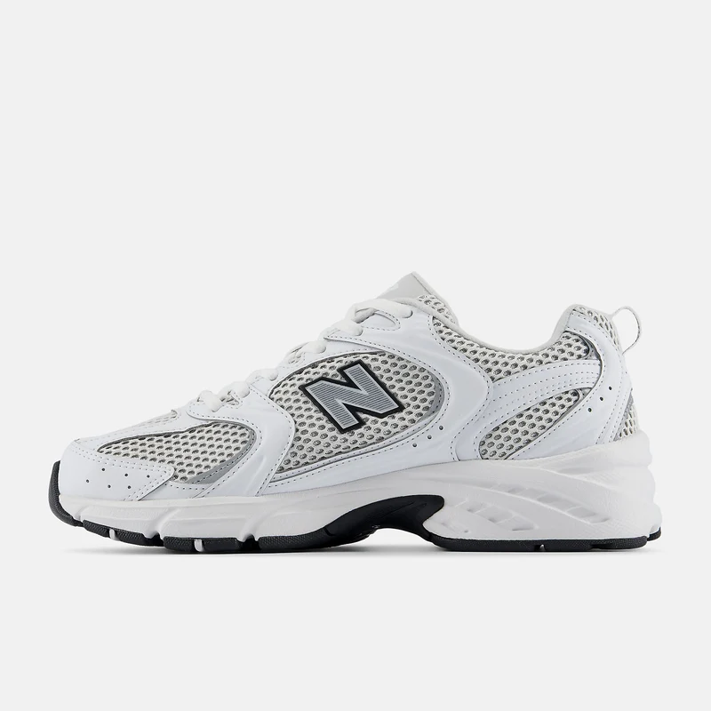 New Balance Unisex-Sneaker 530 | Weiß Silber Metallic Schwarz