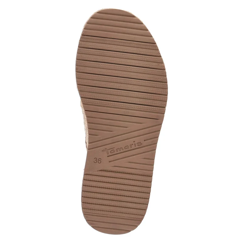 Espadrille-Pantoletten Beige