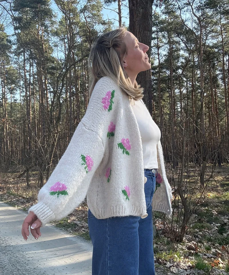 Cardigan Rose Beige